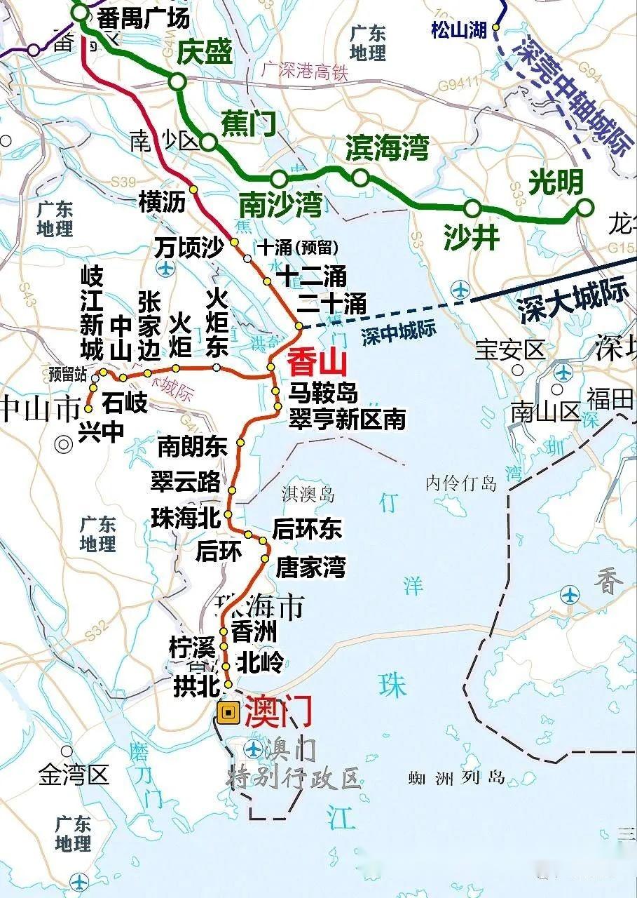 珠海地铁 线路图图片