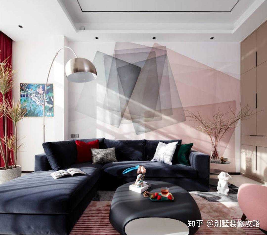 实景案例丨120m05现代简约风辅以色彩的搭配呈现舒适的生活氛围