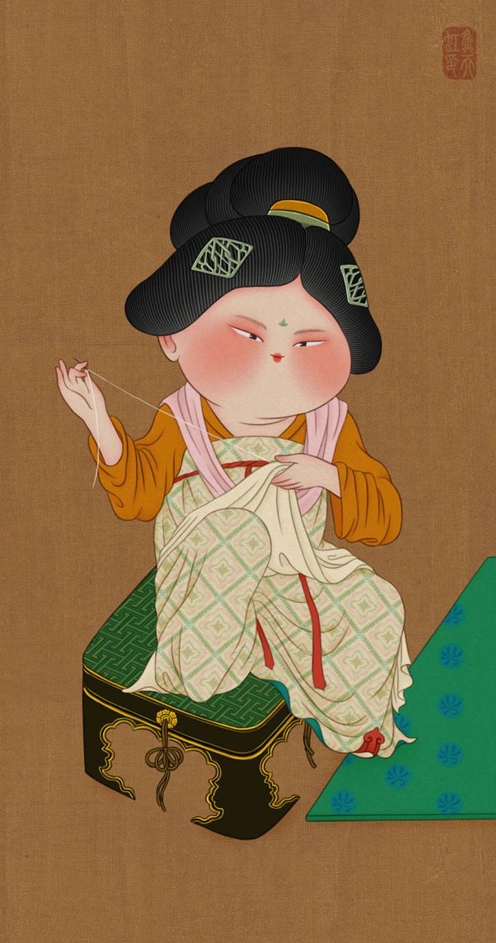 史上最萌最治愈的唐朝小姐姐,不信你见过 - 知乎