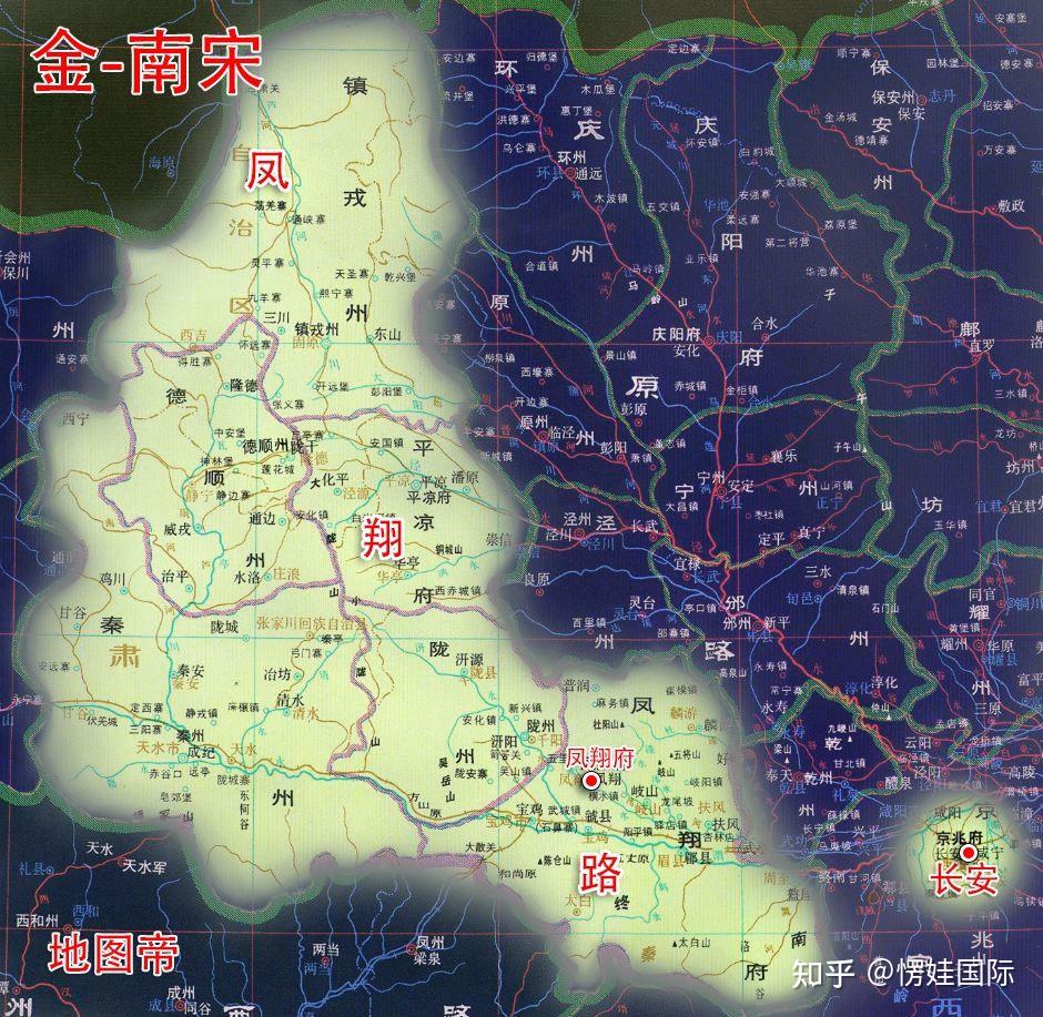 凤翔路北扼西夏,西阻吐蕃,往南就是进攻南宋的必经之路,战略地位非常