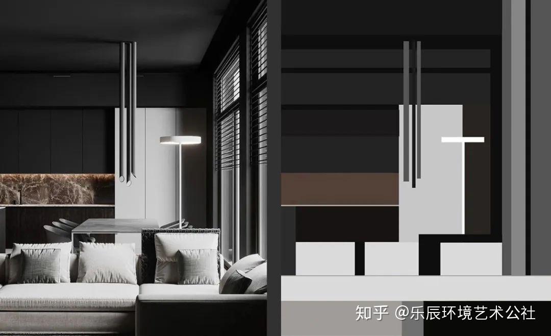 黑白灰丨高品质公寓设计 - 知乎