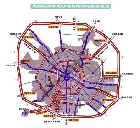 绕城高速拟改名四环成都四五六环要来了