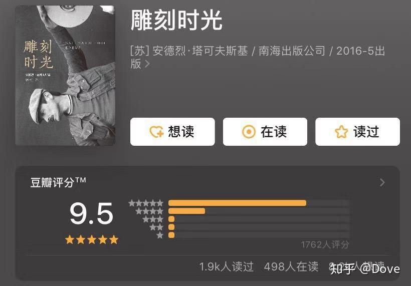 【2019读书笔记】7.电影的诗意——塔可夫斯基《雕刻时光》 - 知乎