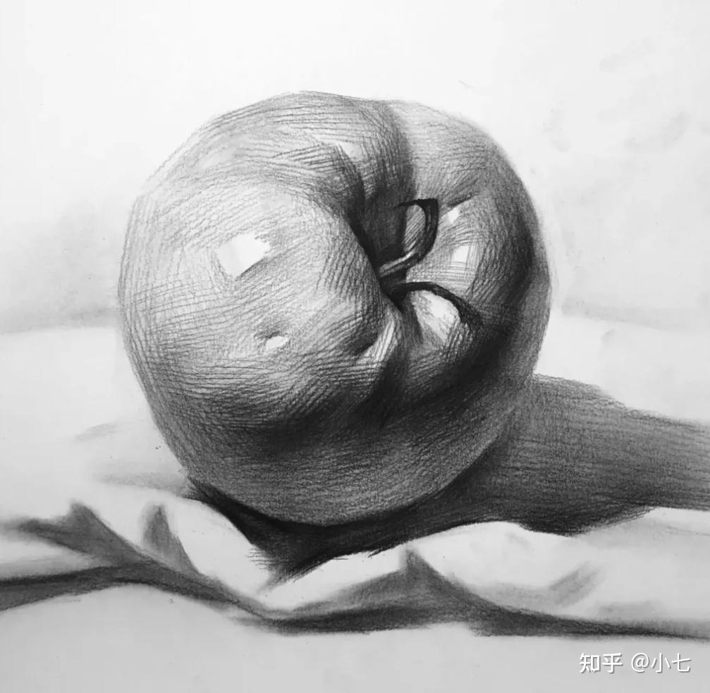 素描的时候为什么总是抓不住苹果的明暗关系