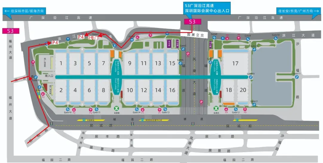 深圳福田会展中心地图图片