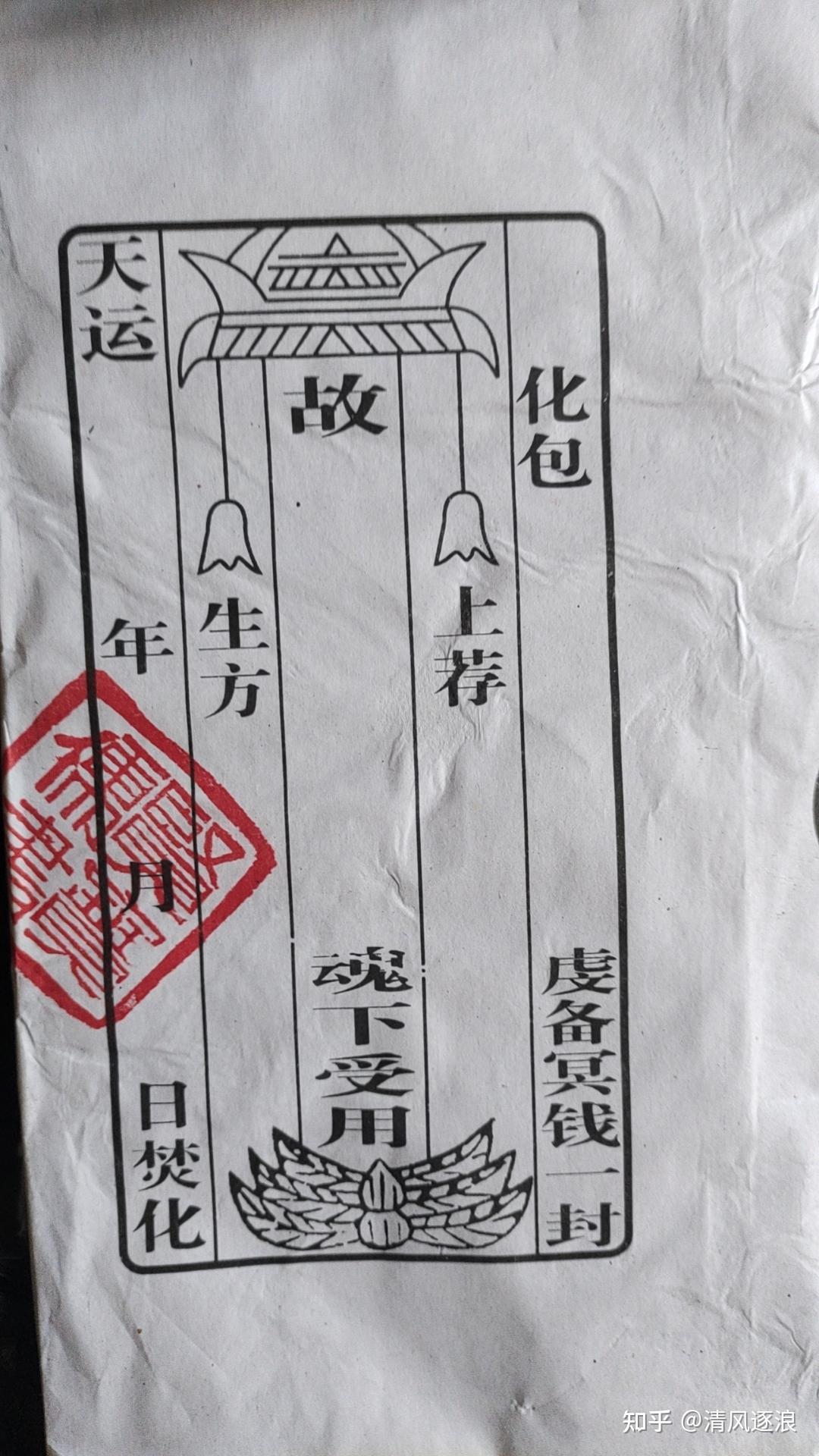 儿子生日给父亲烧包怎么写?