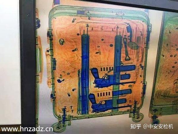 各物品在快递安检机中是什么样子