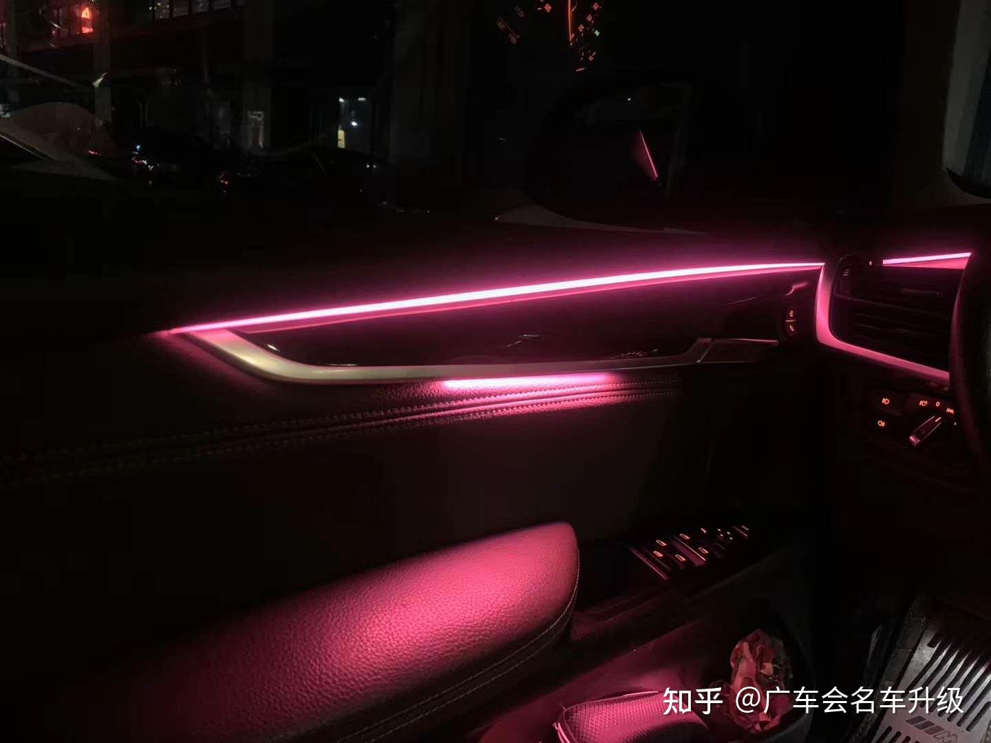 宝马x5x6改装九色氛围灯原车三色刷九色