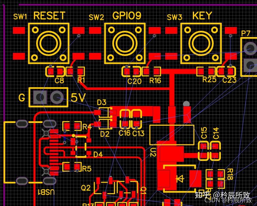 自己画一块esp32-c3 的开发板(立创eda)(pcb到手)