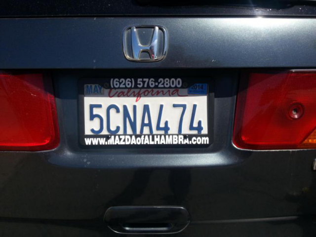 8月底还没办法到车管所换标的奥德赛(车牌左上角还是may!