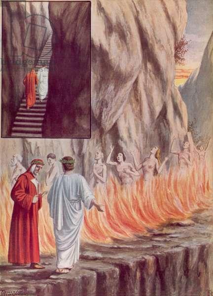 但丁《神曲》图文连载(39):色胆销魂,欲火焚身——炼狱第七层的色欲者