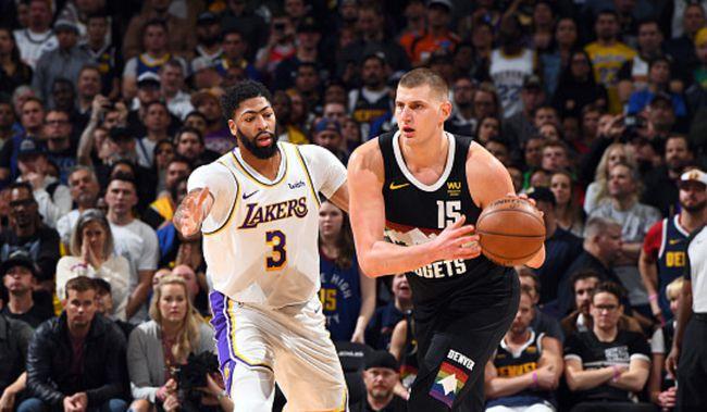nba湖人vs掘金湖人内线强大约基奇双拳恐难敌四手