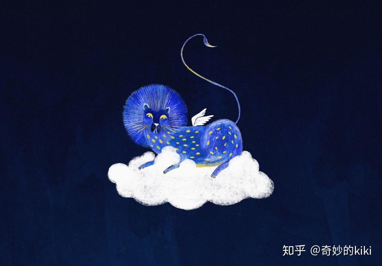 今夜也想梦见海蓝色的狮子插画家笔下迷幻夜色的静谧梦境