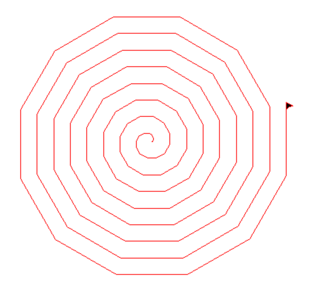 left(30)t.forward(x)for x in range(100):t = turtle.pen()im