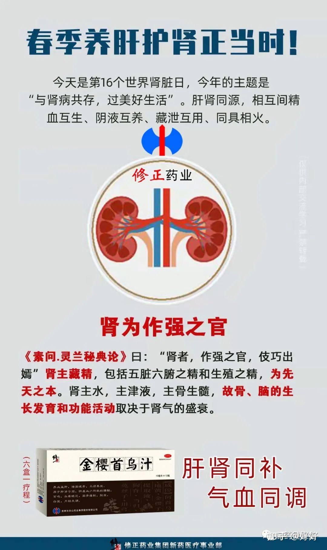 肝肾亏损请用修正牌金樱首乌汁明星产品金樱首乌汁