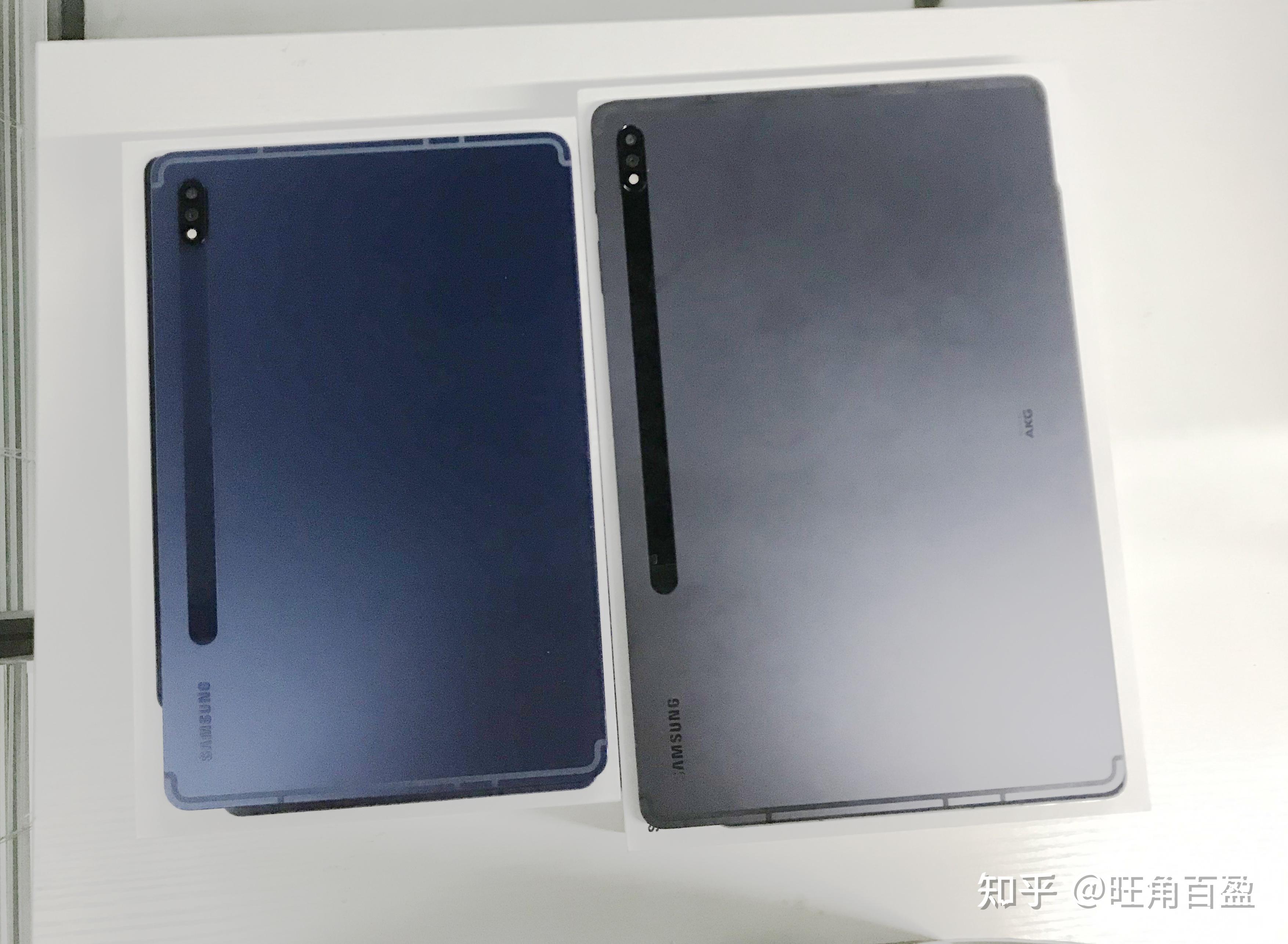 三星平板tabs7s7蓝色各个角度开箱