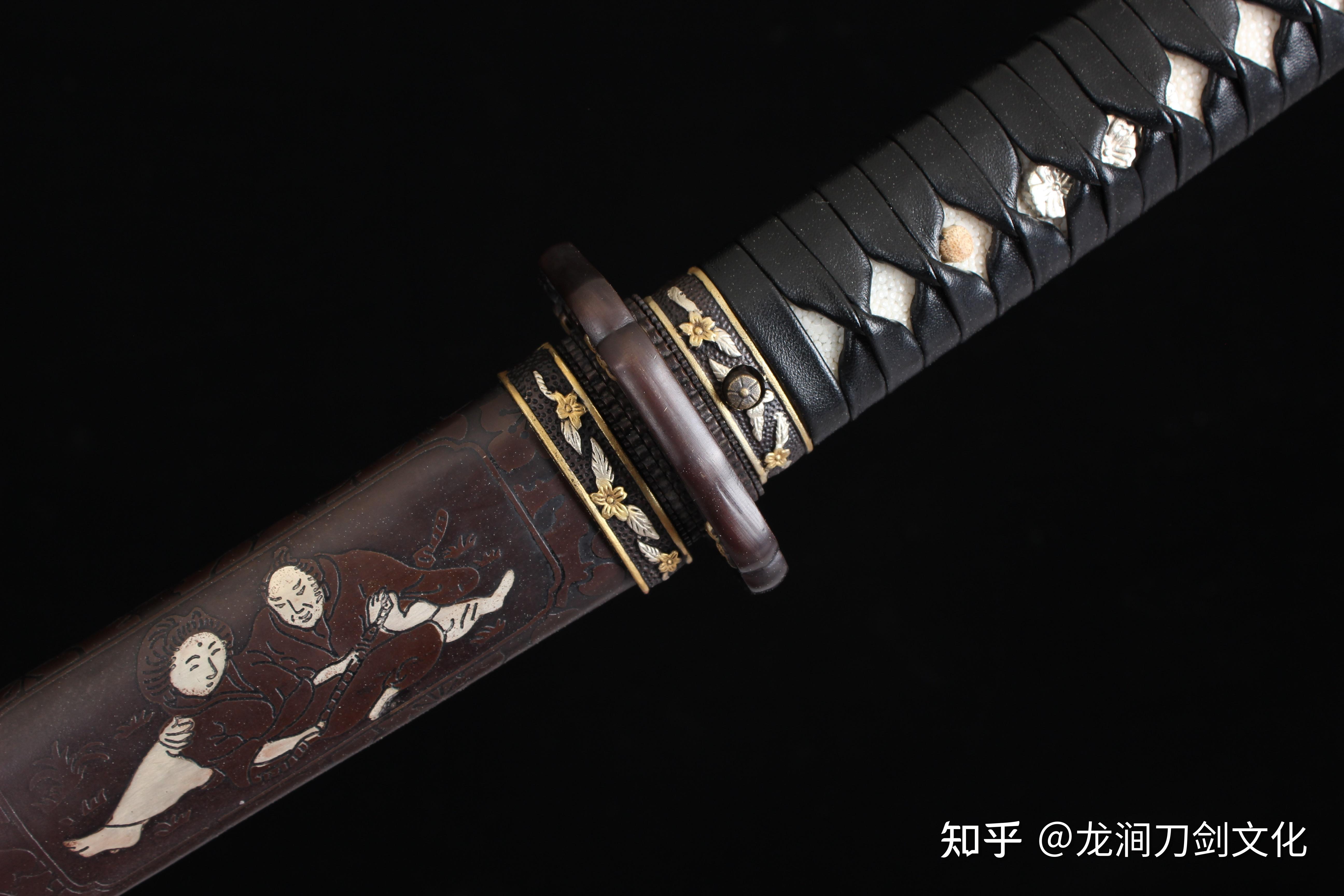 龙泉日本刀的皮柄卷和丝棉柄绳有什么不同为什么除了白泽堂很多厂家在