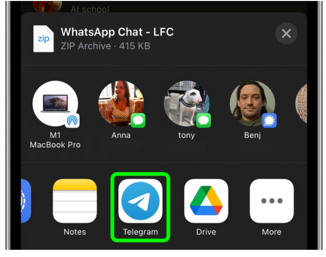 如何在iphone上將whatsapp聊天導入telegram