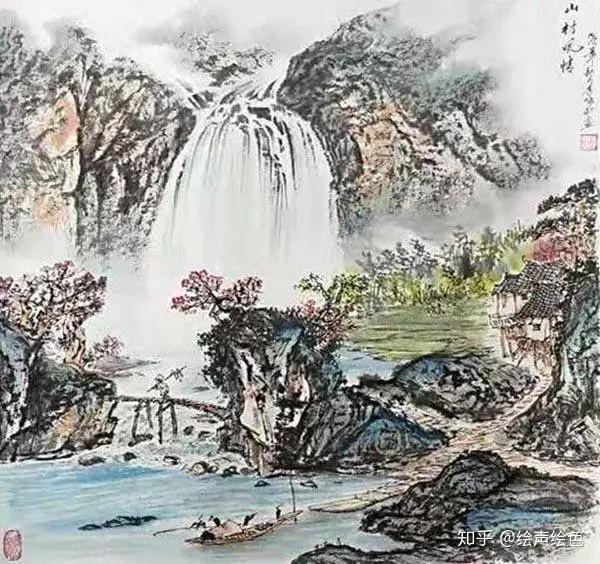 李墨的作品,因而体现出源于久远文化精神的文脉,他笔下的山水洋溢着