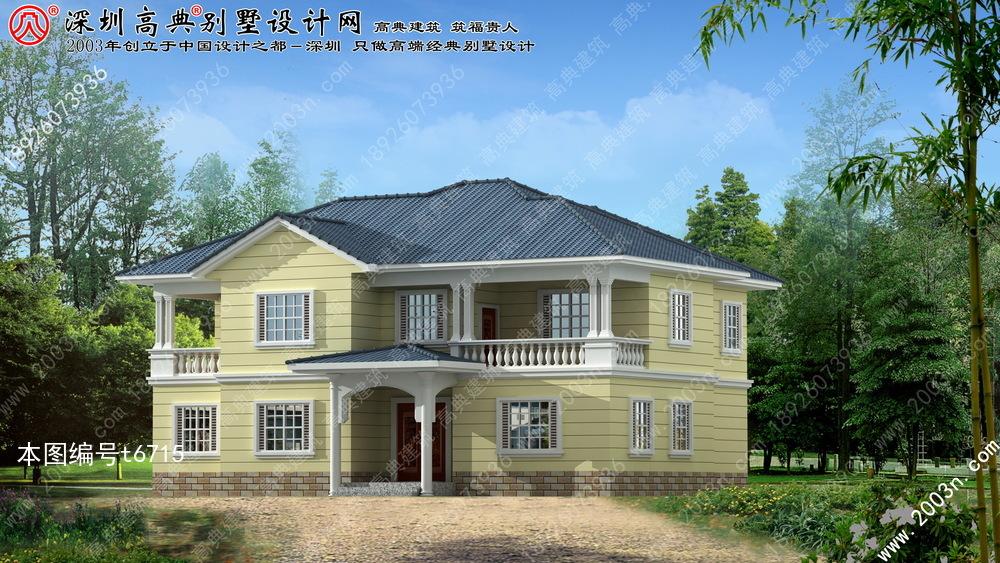 二层半经济型欧式别墅设计图