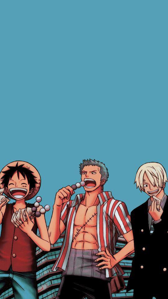 有没有这个风格的索隆和路飞的壁纸