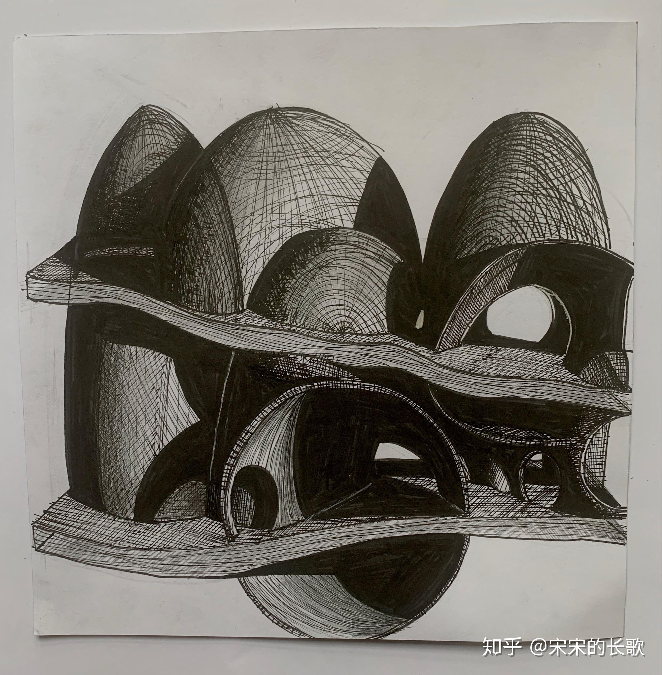 想知道学平面构成设计的同学平时作业是怎么写的