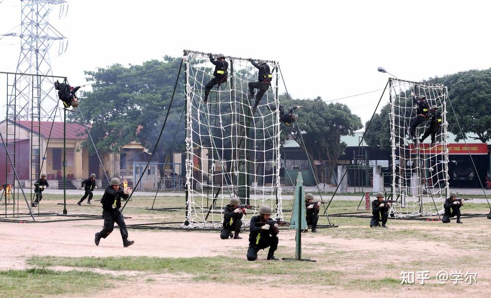 越南机动警察演习多图
