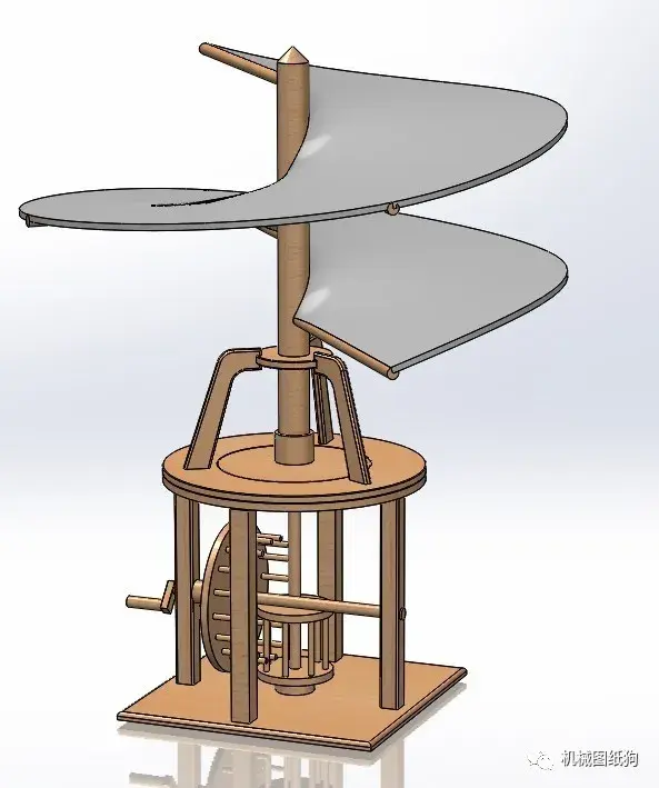 工程機械達芬奇設計的飛行器模型3d圖紙solidworks設計