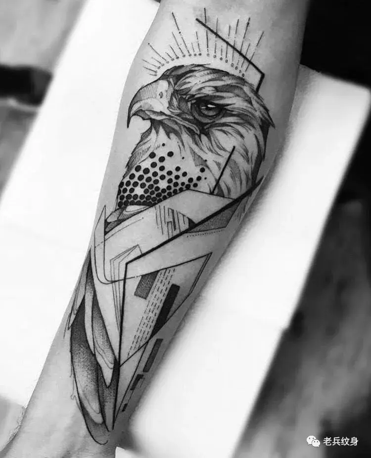 雄鹰纹身素材力量的化身