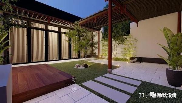 家有前后院这样设计既有放空心灵的静谧之地也有富有生活气息的活动