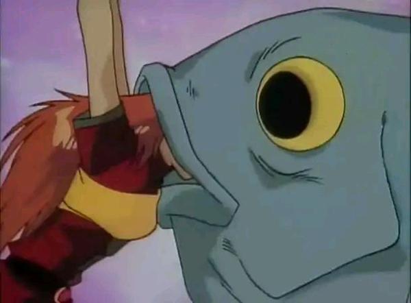 推荐大家看一下经典的动漫《秀逗魔导士》,里面的鱼人让人喷饭:其实