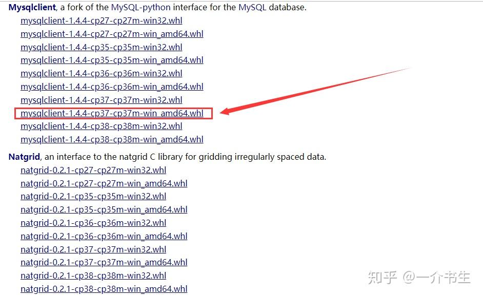  pip install mysqlclient mysqlclient 
