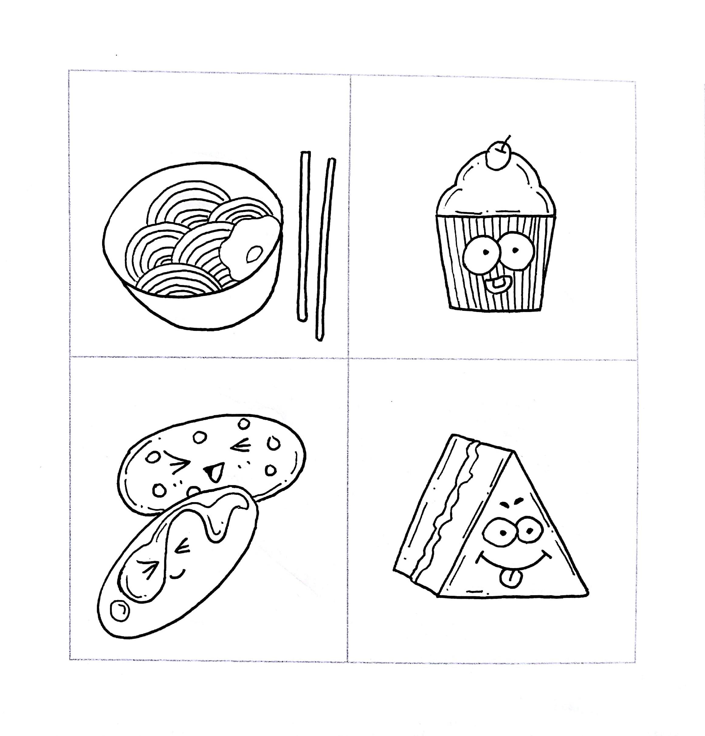 卡通小孩吃饭图片素材免费下载 - 觅知网