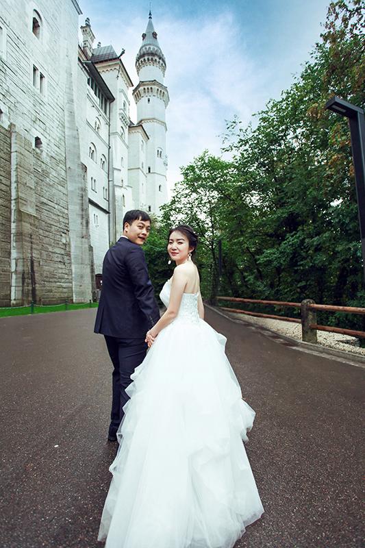 美不美山河水新天鹅堡婚纱摄影德国婚纱摄影