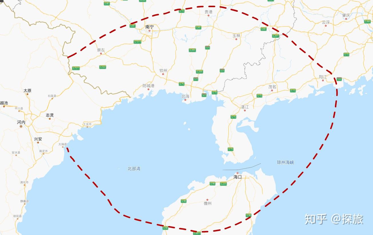 广西南宁市,北海市,钦州市,防城港市,玉林市,崇左市,广东湛江市,茂名