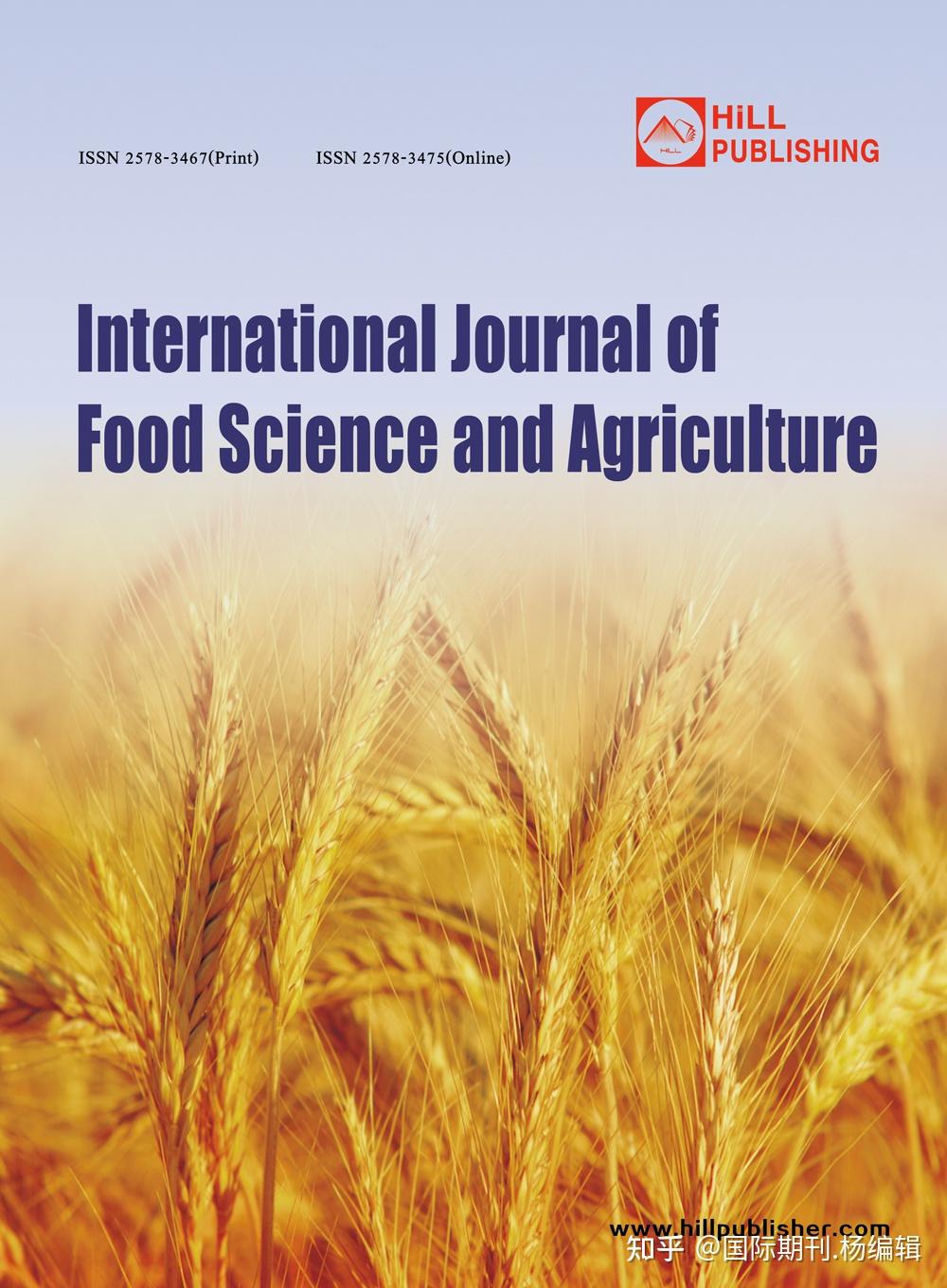 International journal of food science and agriculture 