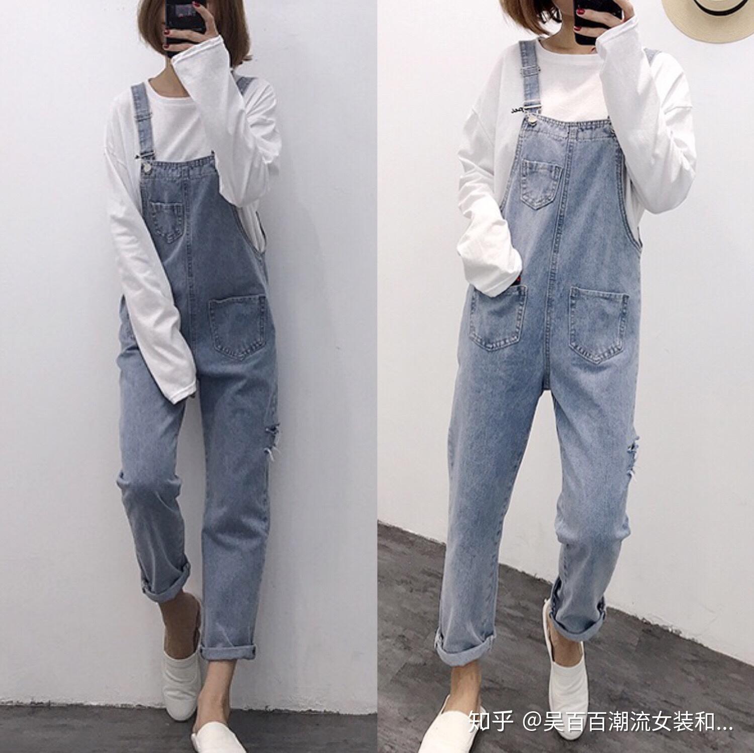 牛仔背带裤应该怎么搭配? - 知乎