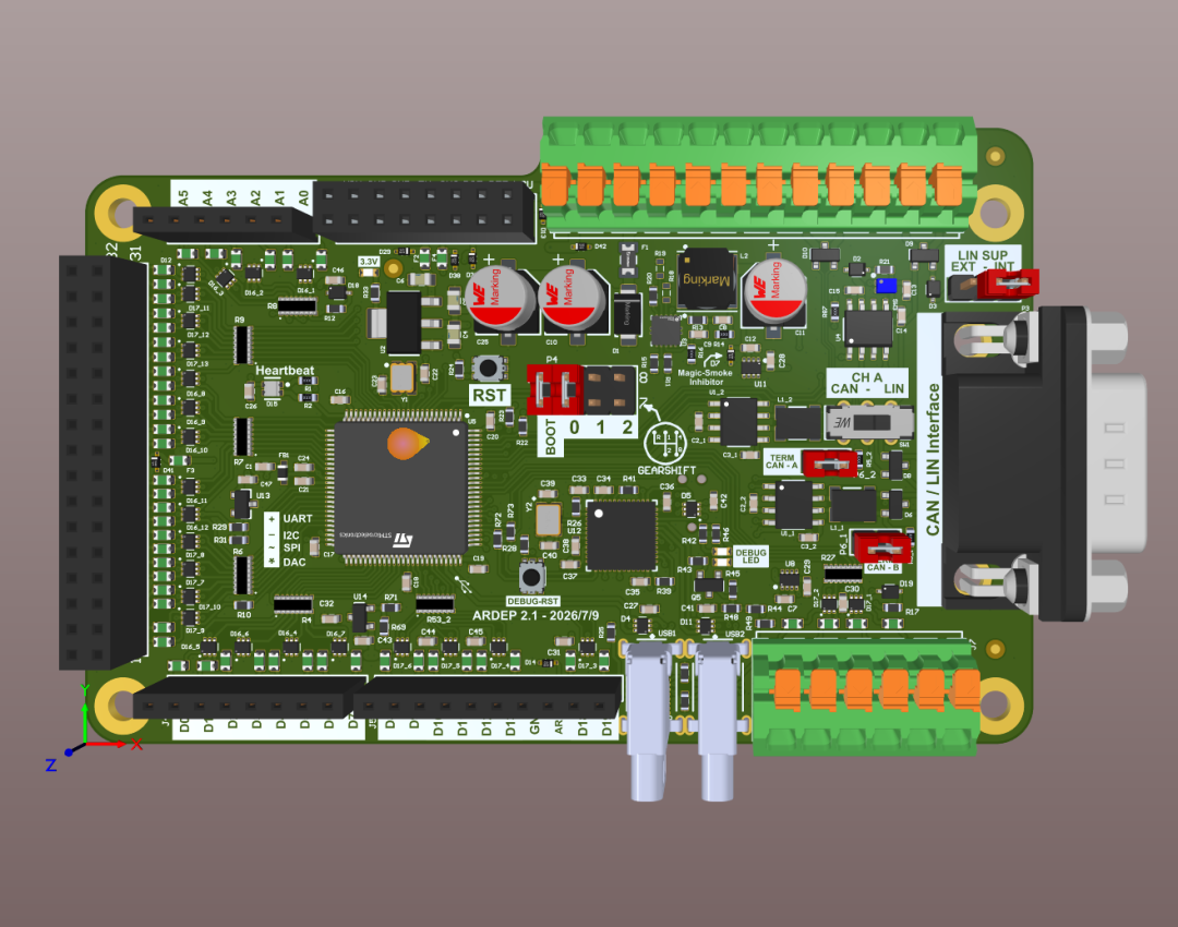 梅赛德斯-奔驰把汽车开发板开源了！STM32G4+扩展板+Zephyr，全套PCB 3D模型，这配置有点香