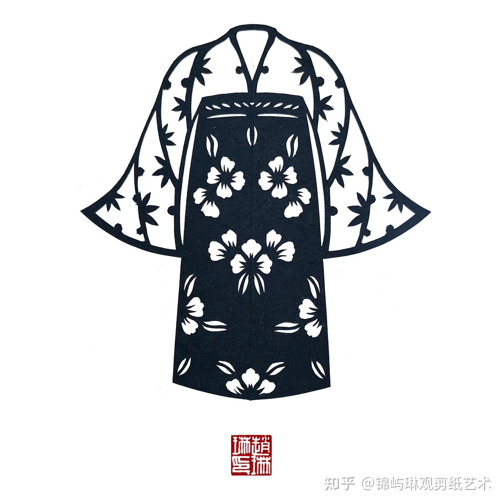 剪纸外话 襦裙变迁 - 知乎
