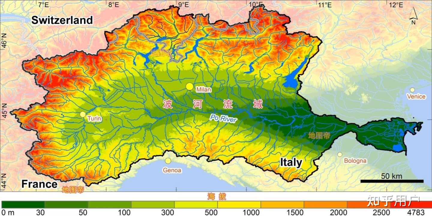 欧洲河流图分布示意图图片