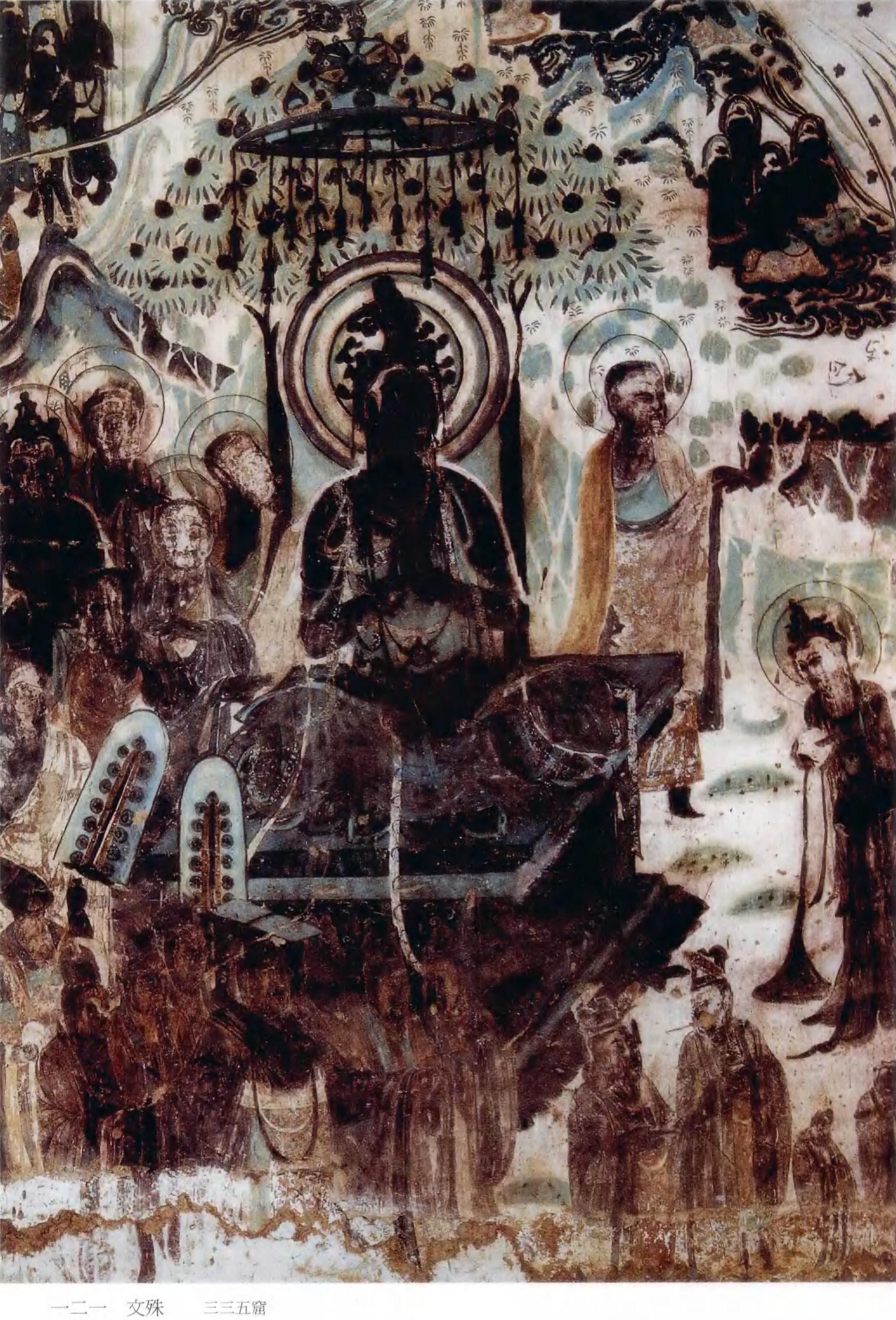 【神游千年,大美敦煌】初唐-335窟:维摩诘经变,劳度叉斗圣变【多图】