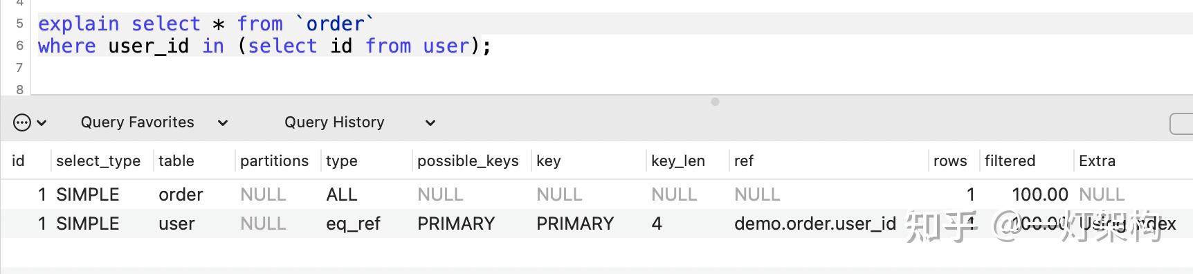 学会使用MySQL的Explain执行计划，SQL性能调优从此不再困难 - 知乎