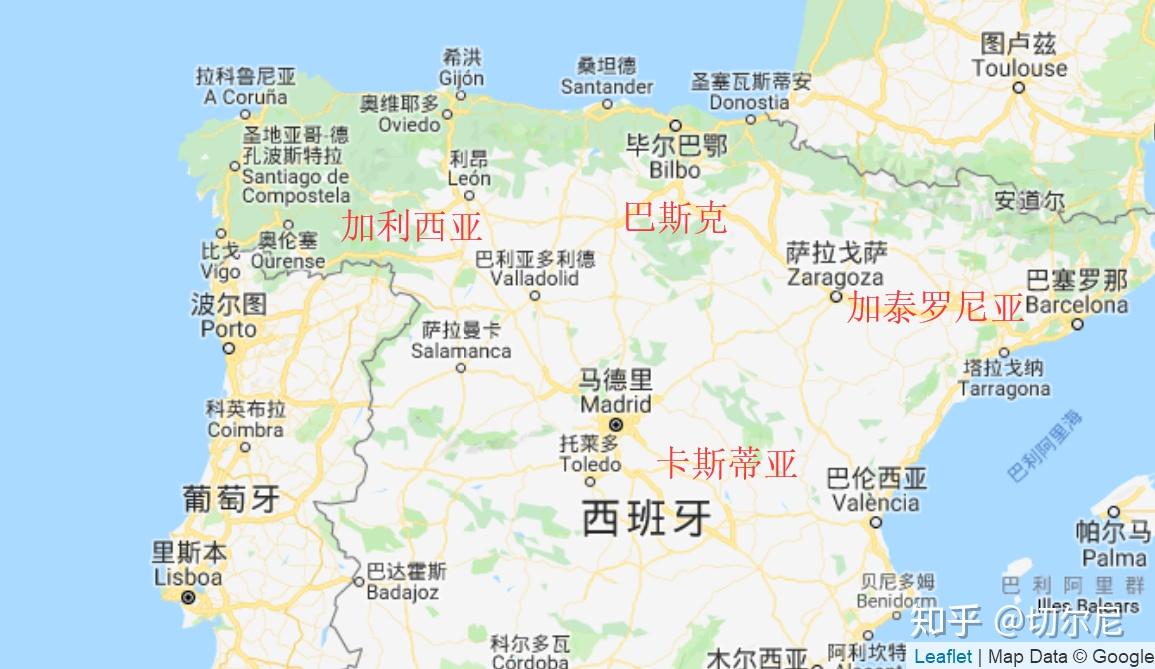 包含了卡斯蒂亚人,巴斯克人,加泰罗尼亚人,加利西亚人