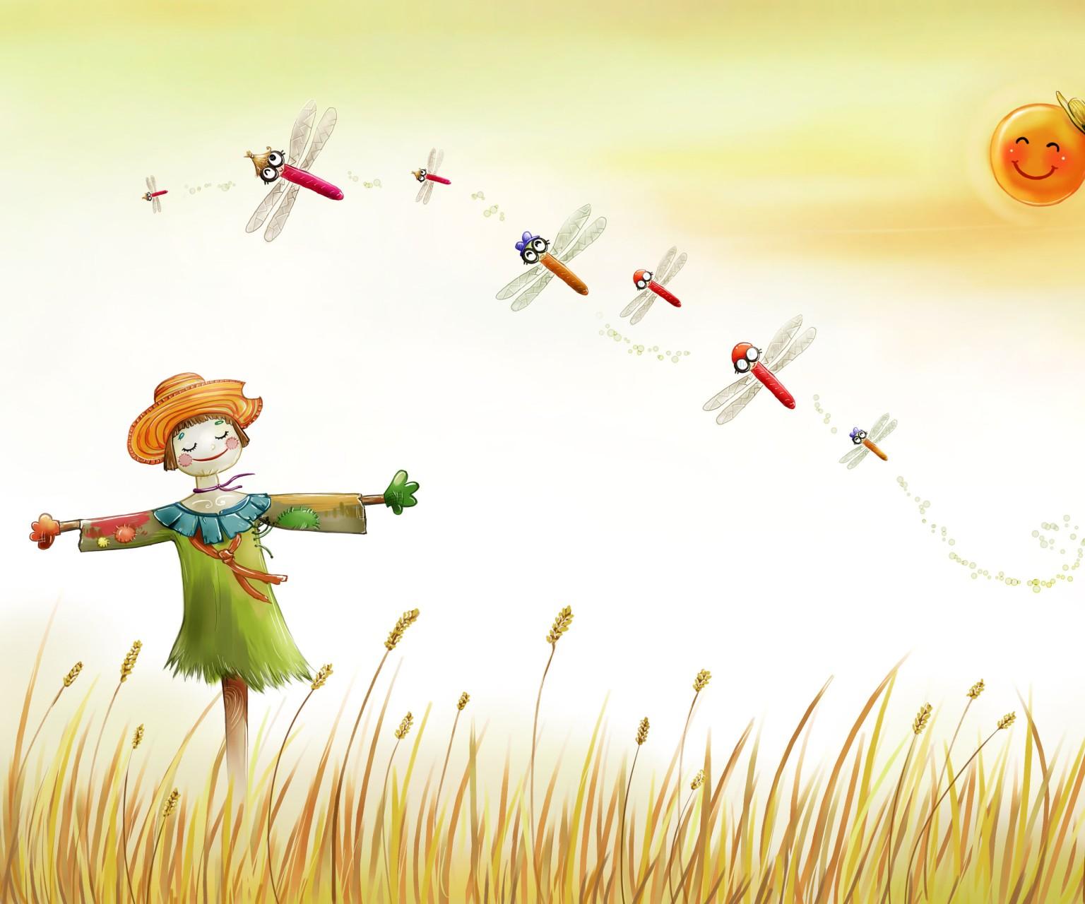 跟我一起看稻草人