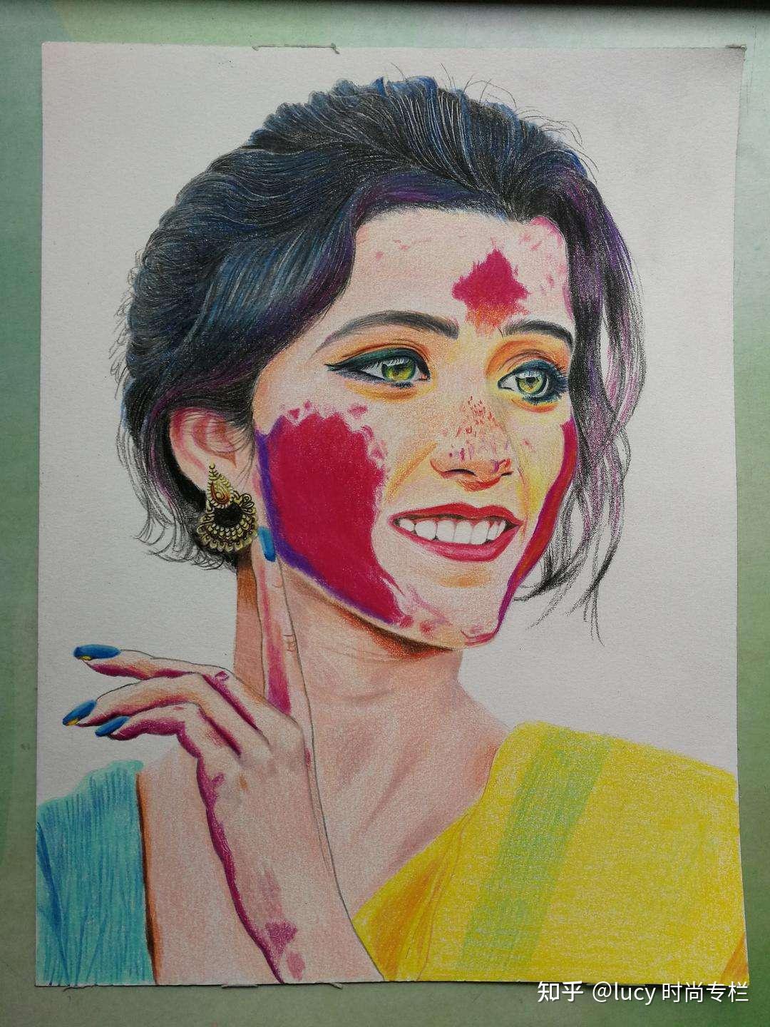印度油漆女孩图片