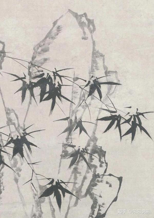 清,郑燮《墨笔竹石图》(故宫博物院藏) - 知乎