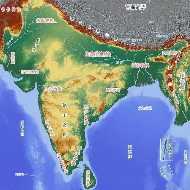 印度的地理位置十分优越,自古就处于四大文明带的中心.