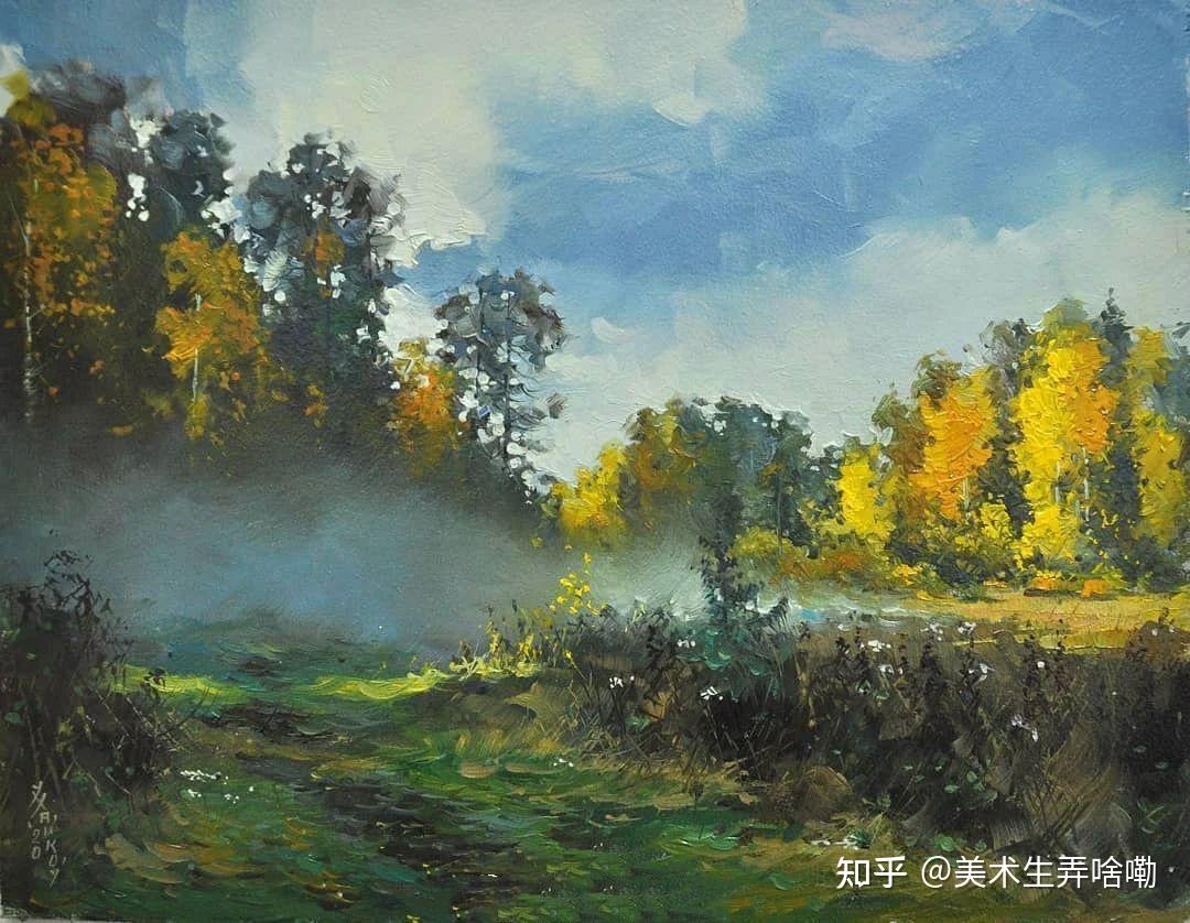 森林中的光影在色彩风景中运用的好也很重要