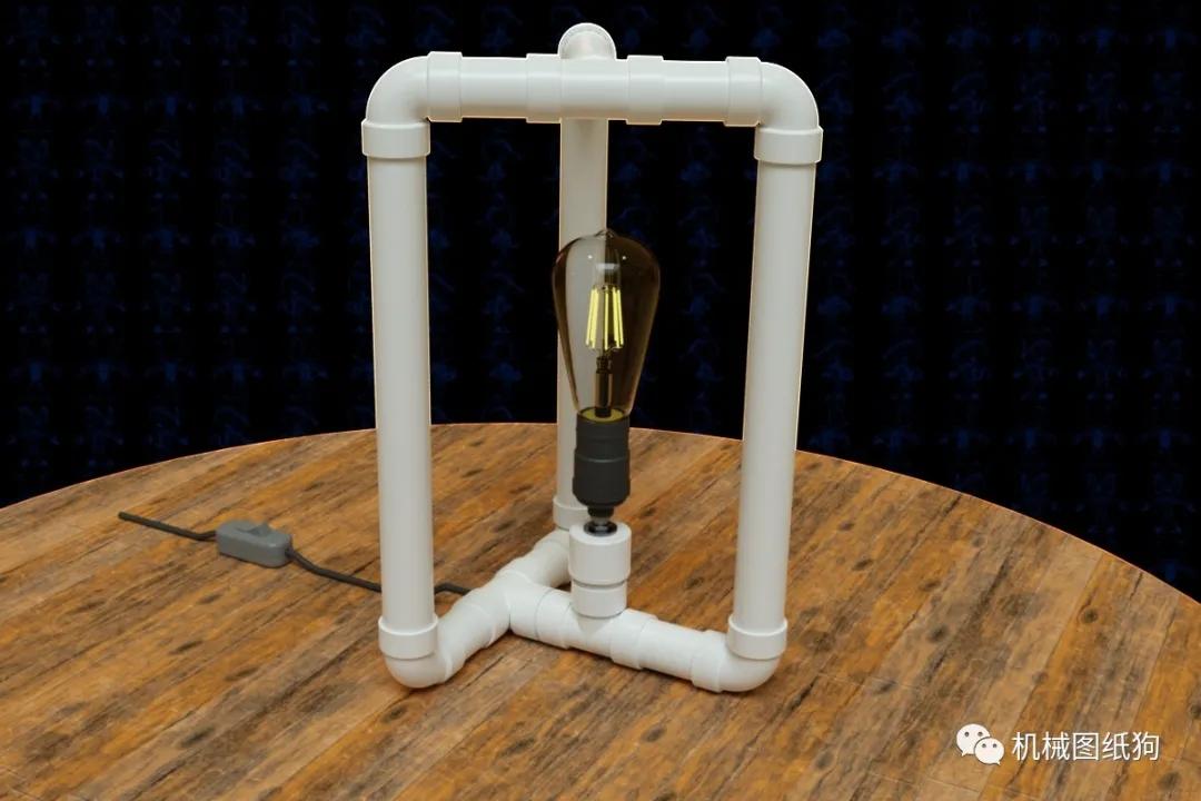 【生活艺术】PVC配件台灯 III模型3D图 多种格式 - 知乎