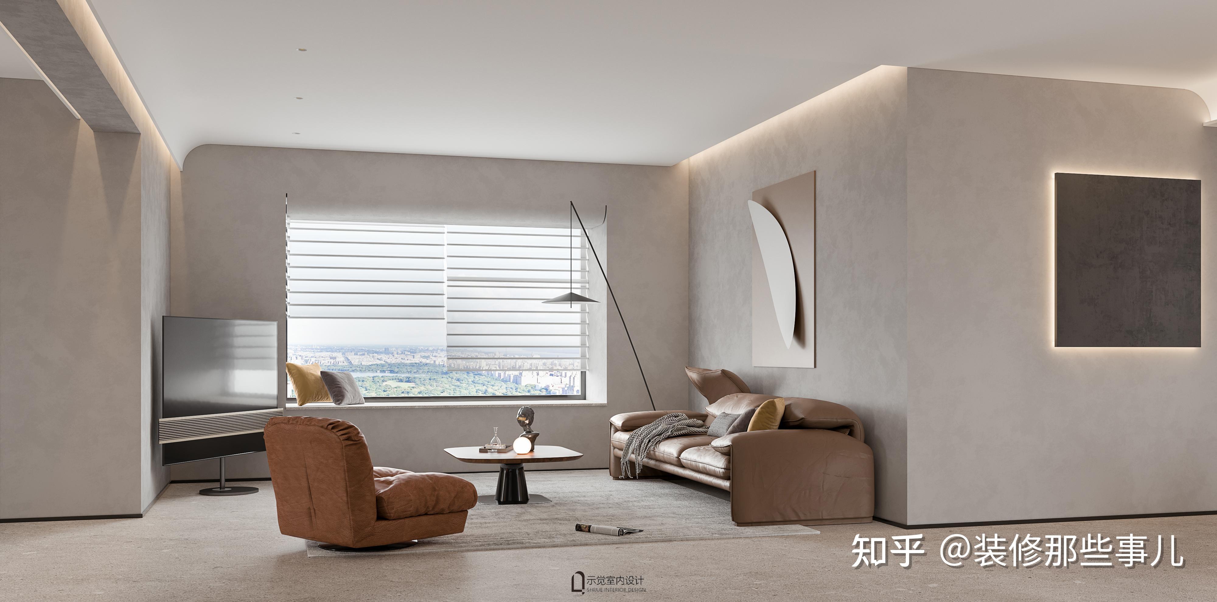 示觉设计160㎡现代侘寂极简雅致高级感